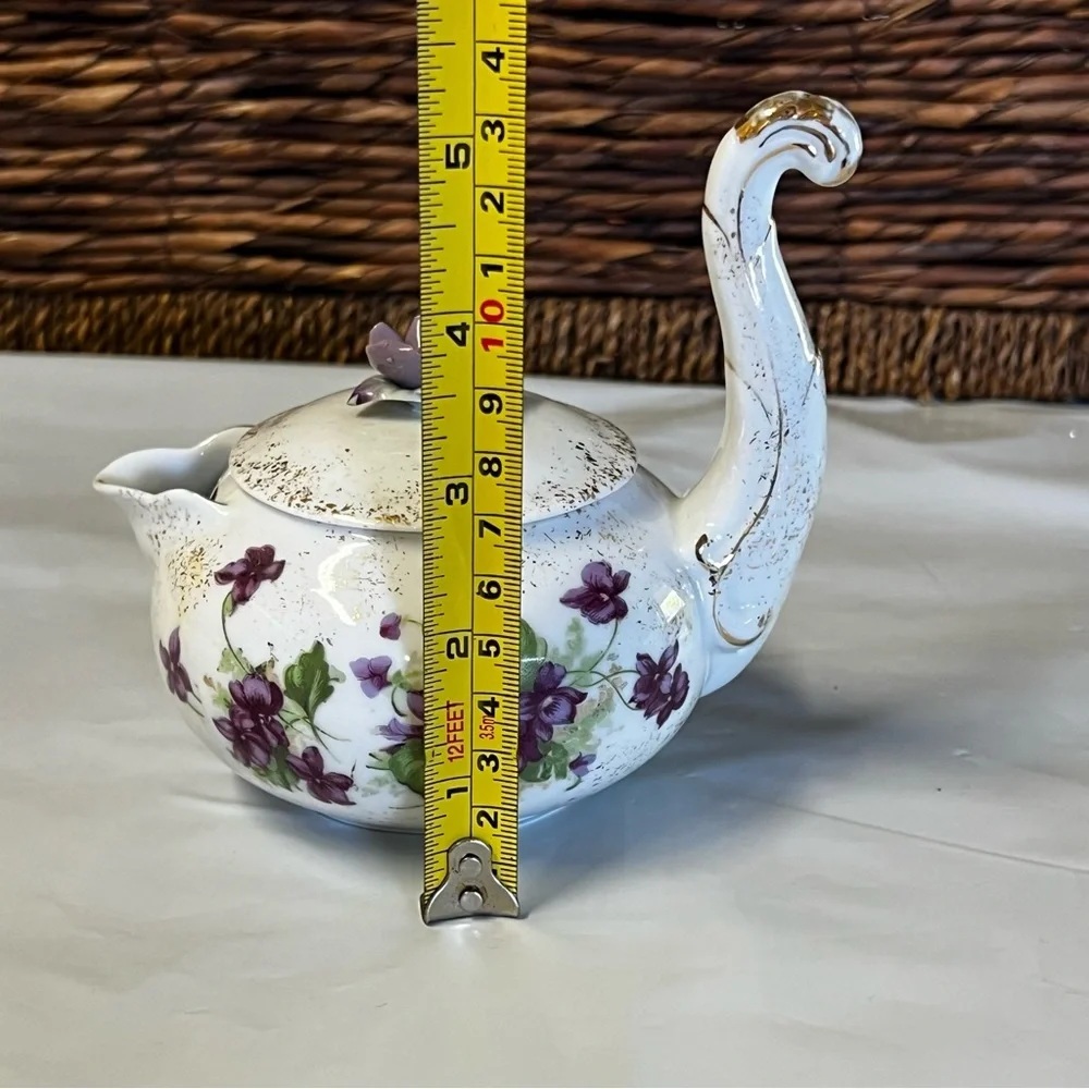 Vintage Floral Lefton China Creamer